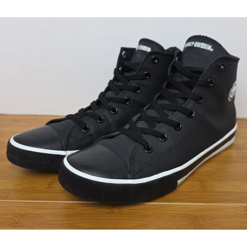 Harley-Davidson Footwear Mens Baxter Hightop Sneakers Shoes Casual - Black 10.5